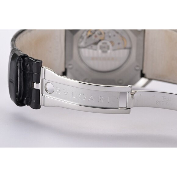 Bulgari Octo Date BGO41S Black 41mm Skeleton Back Men's Watch - Picture 10 of 15